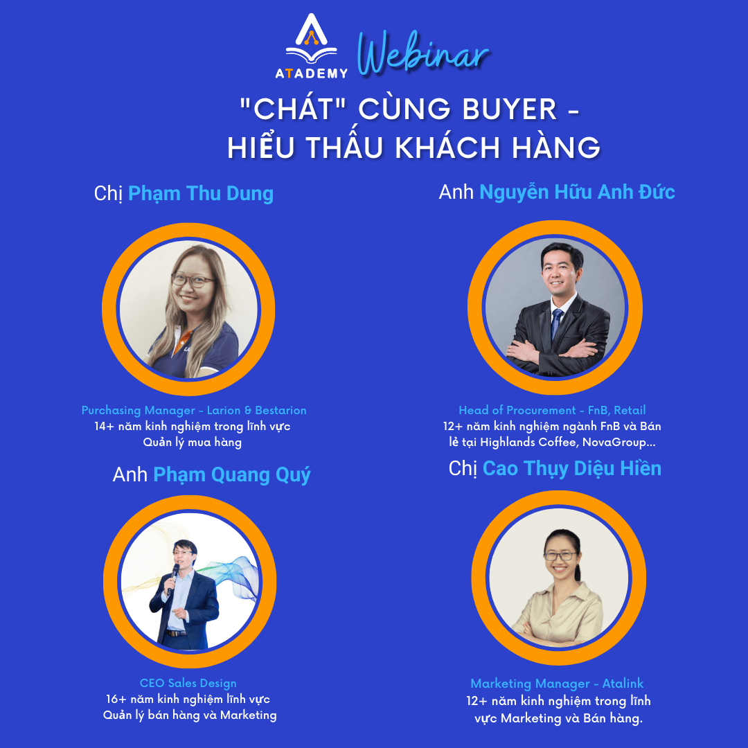 Webinar Chát cùng Buyer - Hiểu thấu khách hàng tại Atademy
